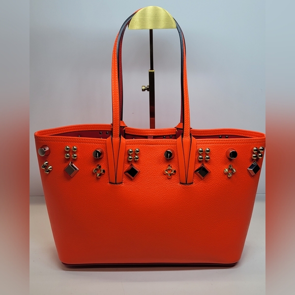 SOLD❌ Christian Louboutin Sunrise Calfskin Leather East West Cabata Tote Bag - Picture 5 of 16